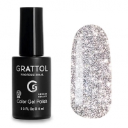 Grattol UV/LED Gel Lack Bright Silver 9ml