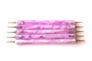 5 x Nail Art Spot Swirl Dotting Tool pink